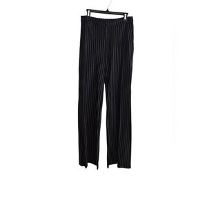 Black and White Pin-Striped Pants L By Naked Wardobe